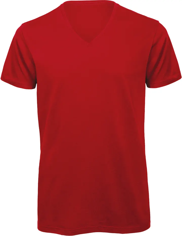 T-shirt BIO Inspire col V Homme Red