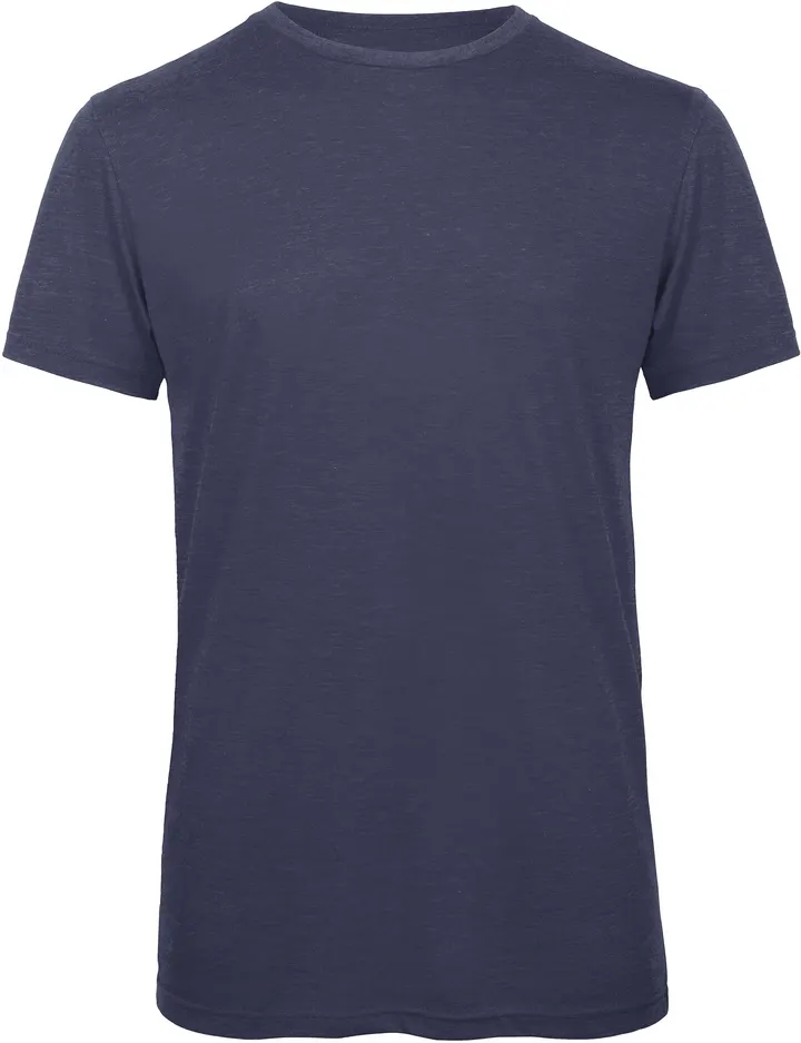 Men's TriBlend crew neck T-shirt Heather Navy