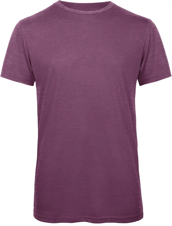 Men's TriBlend crew neck T-shirt Heather Purple