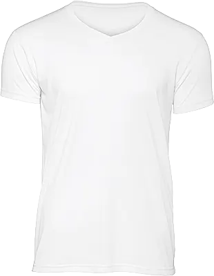 T-shirt Triblend col V Homme White