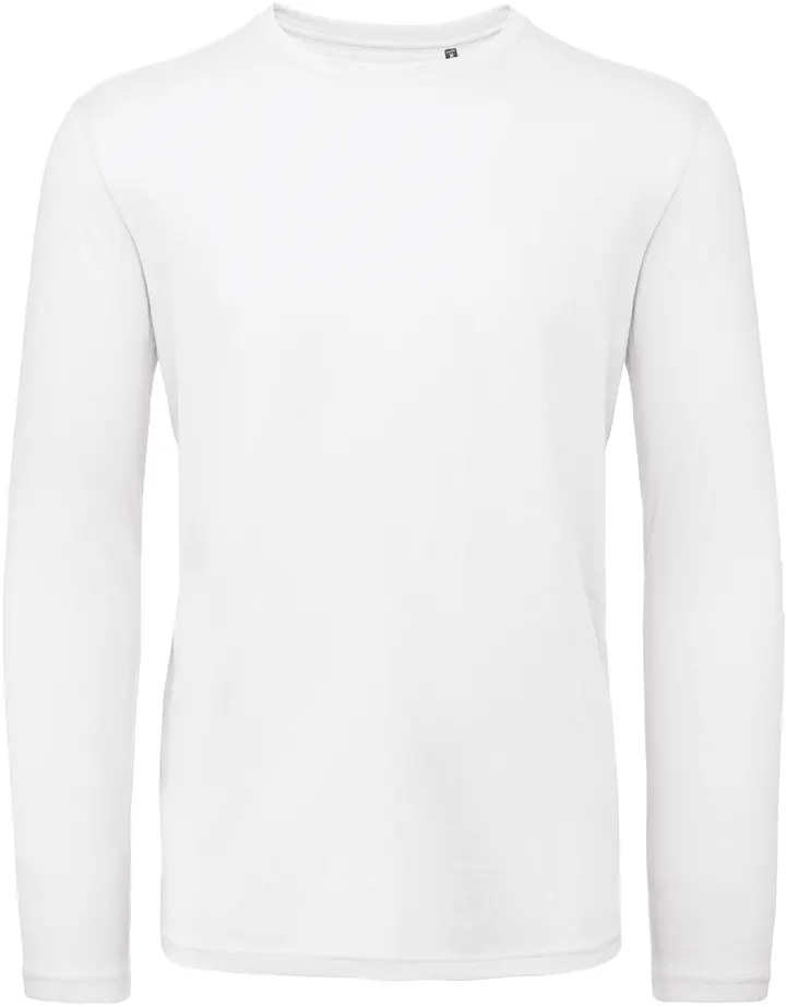 Men's organic Inspire long-sleeved T-shirt White