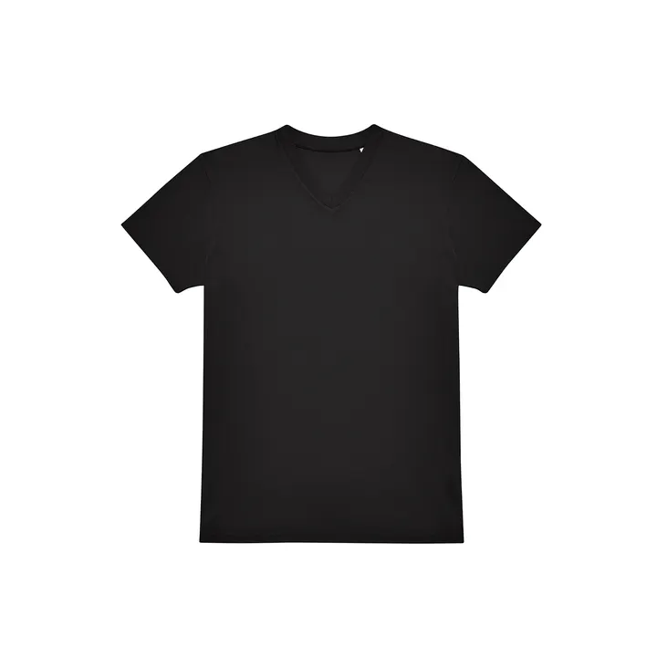 T-shirt col V #150 Black