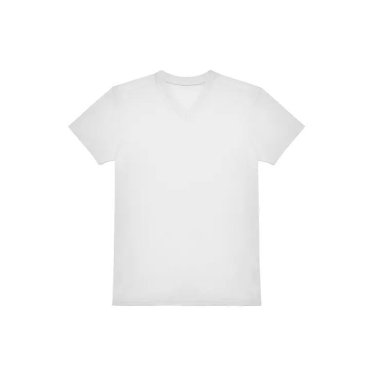 T-shirt col V #150 White