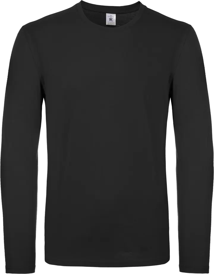 T-shirt manches longues homme #E150 Black