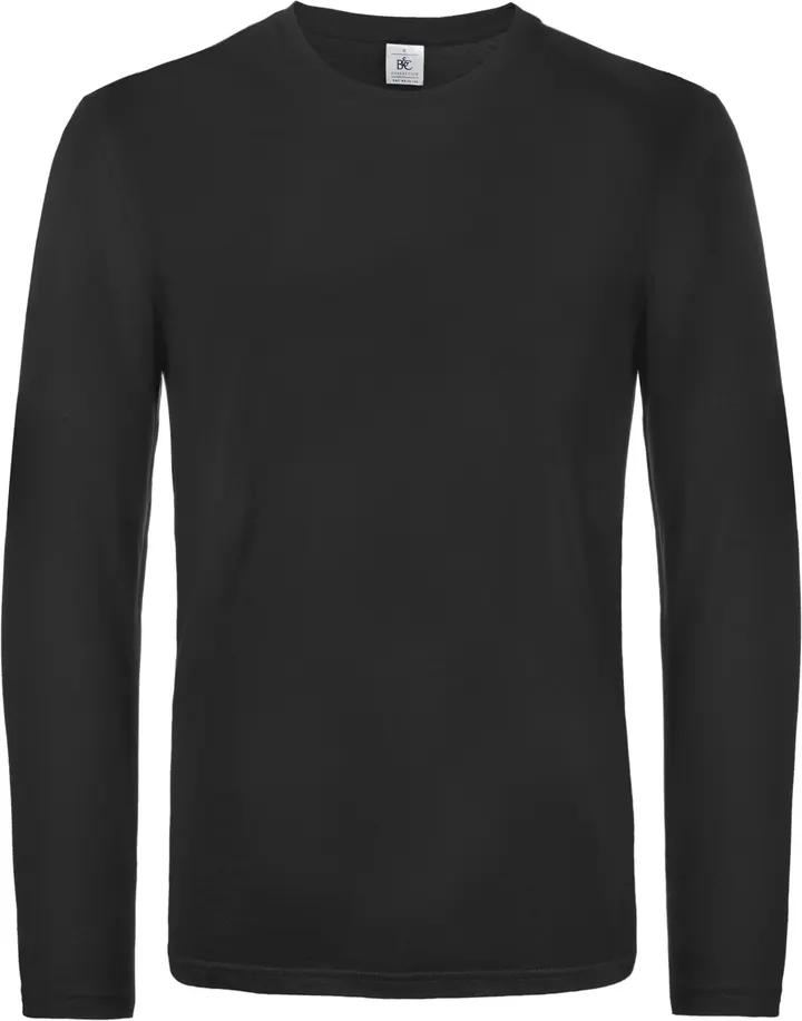 Herren-Langarmshirt #E190 Black