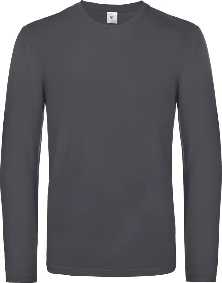 Herren-Langarmshirt #E190 Dark Grey