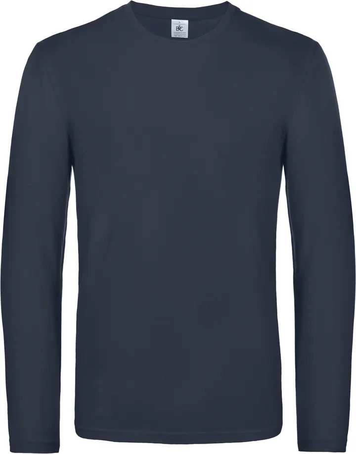 Herren-Langarmshirt #E190 Navy