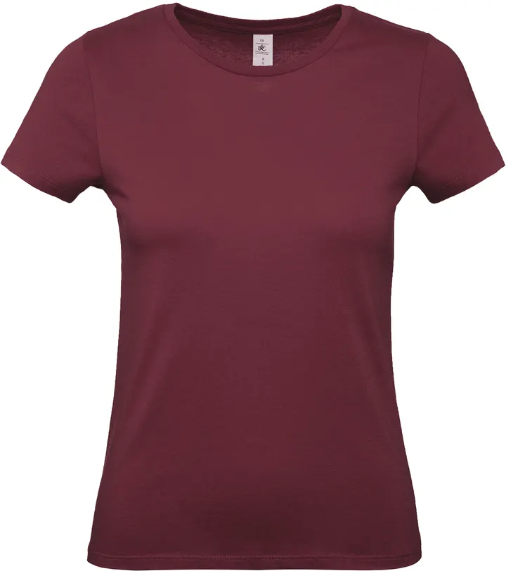 Damen-T-Shirt #E150 Burgundy