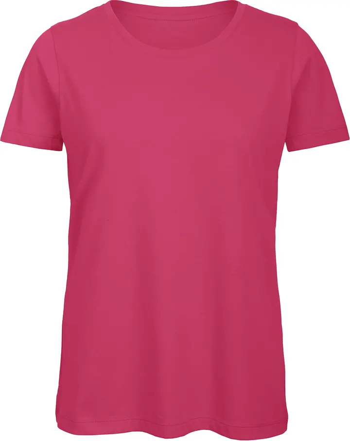 T-shirt Organic Inspire col rond Femme Fuchsia