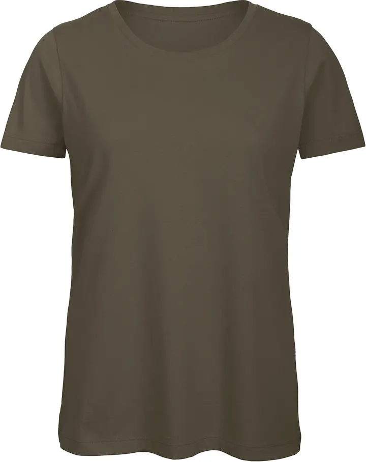 T-shirt Organic Inspire col rond Femme Khaki