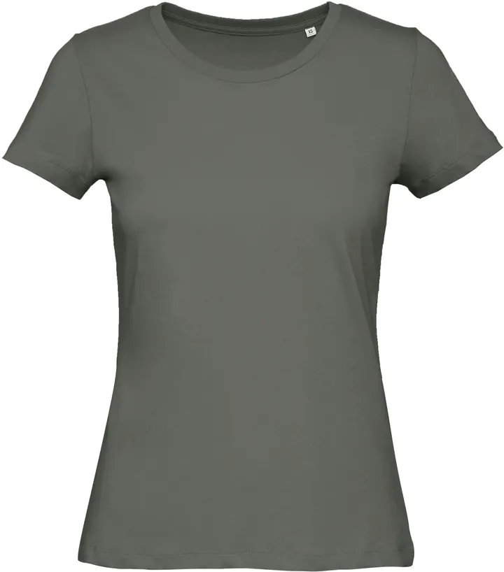 T-shirt Organic Inspire col rond Femme Millennial Khaki