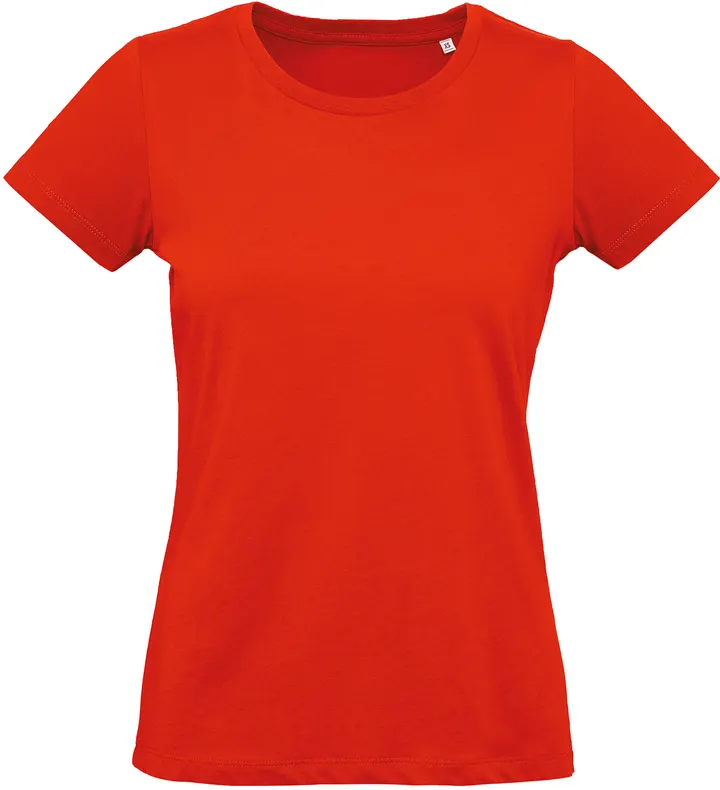 Inspire Plus Ladies' organic T-shirt Fire Red