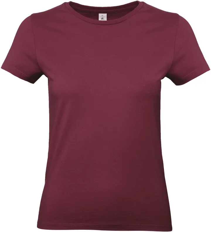 #E190 Ladies' T-shirt Burgundy