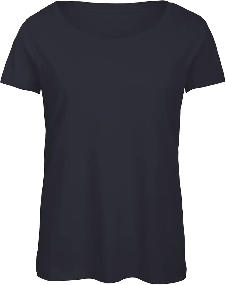 T-shirt Triblend col rond Femme Navy