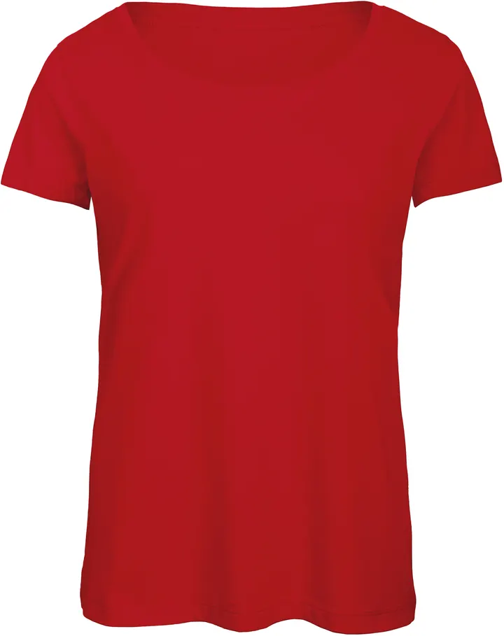 T-shirt Triblend col rond Femme Red