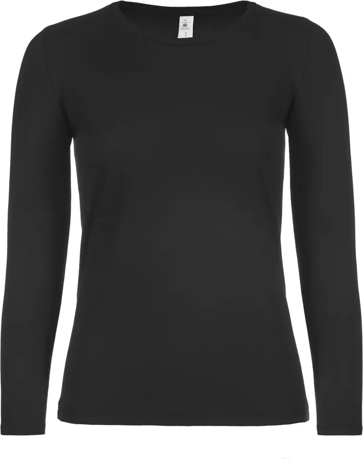 Damen-Langarmshirt #E150 Black