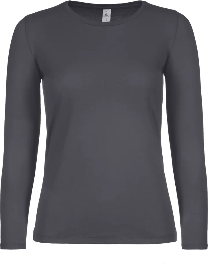 Damen-Langarmshirt #E150 Dark Grey