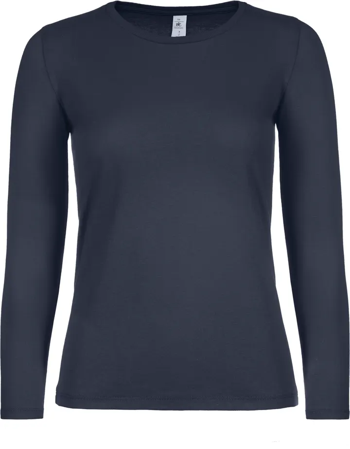 Damen-Langarmshirt #E150 Navy