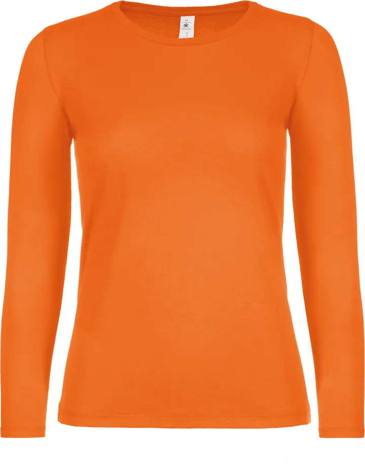 Damen-Langarmshirt #E150 Orange