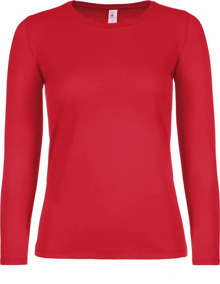 Damen-Langarmshirt #E150 Red