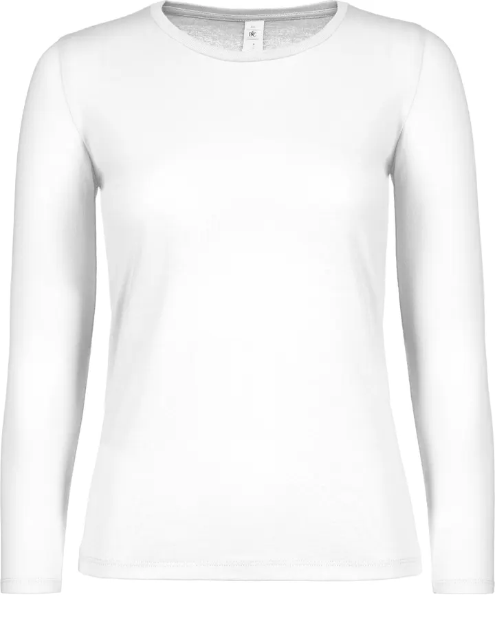 Damen-Langarmshirt #E150 White
