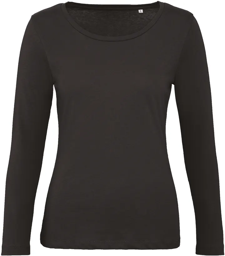 Ladies' organic Inspire long-sleeved T-shirt Black