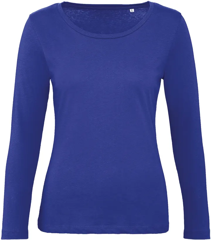Ladies' organic Inspire long-sleeved T-shirt Cobalt Blue