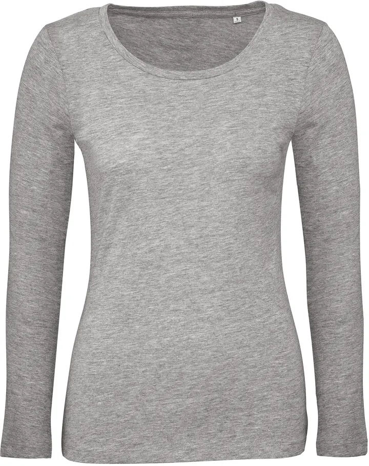 Ladies' organic Inspire long-sleeved T-shirt Sport Grey