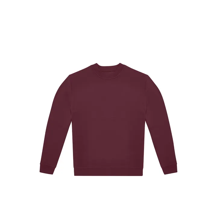 Sweat-shirt col rond ID.332 unisexe Burgundy
