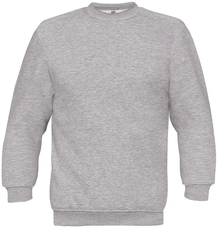 Sweat-shirt enfant col rond Heather Grey