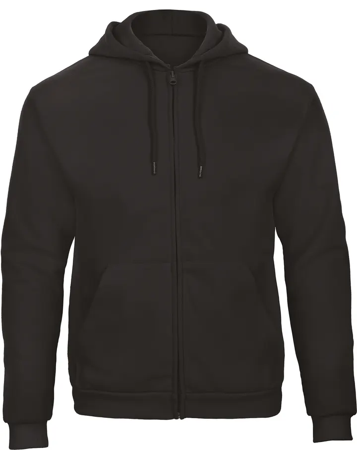 ID.205 Hooded Full Zip Sweatshirt Black
