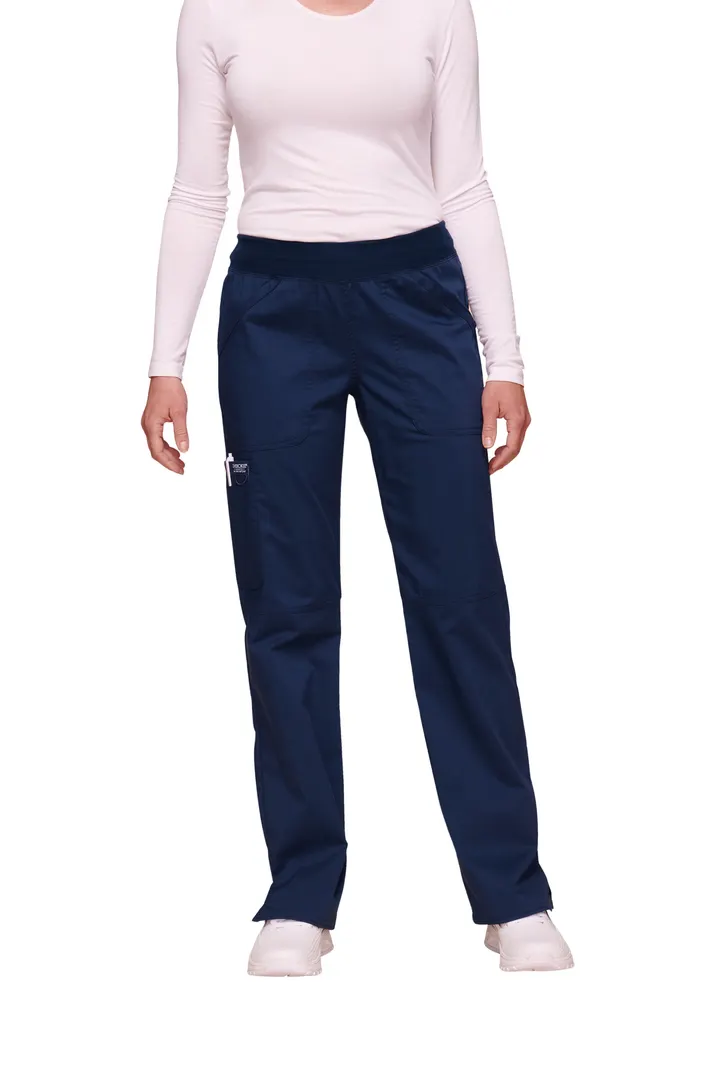 Damen-Cargohose mit mittlerer Leibhöhe zum Überziehen Navy
