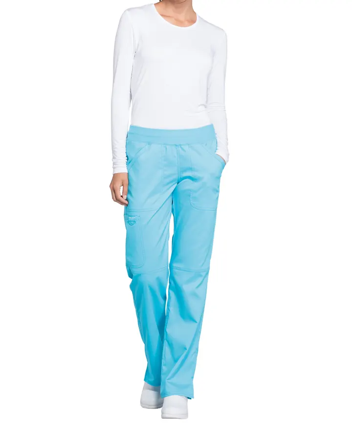 Damen-Cargohose mit mittlerer Leibhöhe zum Überziehen Turquoise