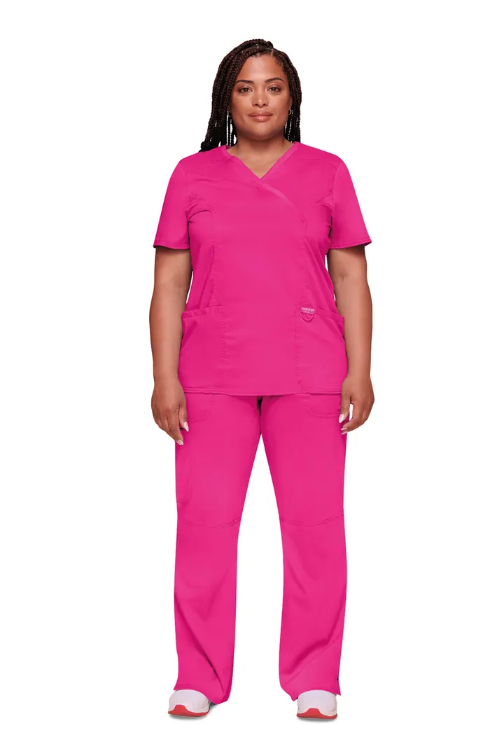 Haut cache-cœur femme Electric Pink