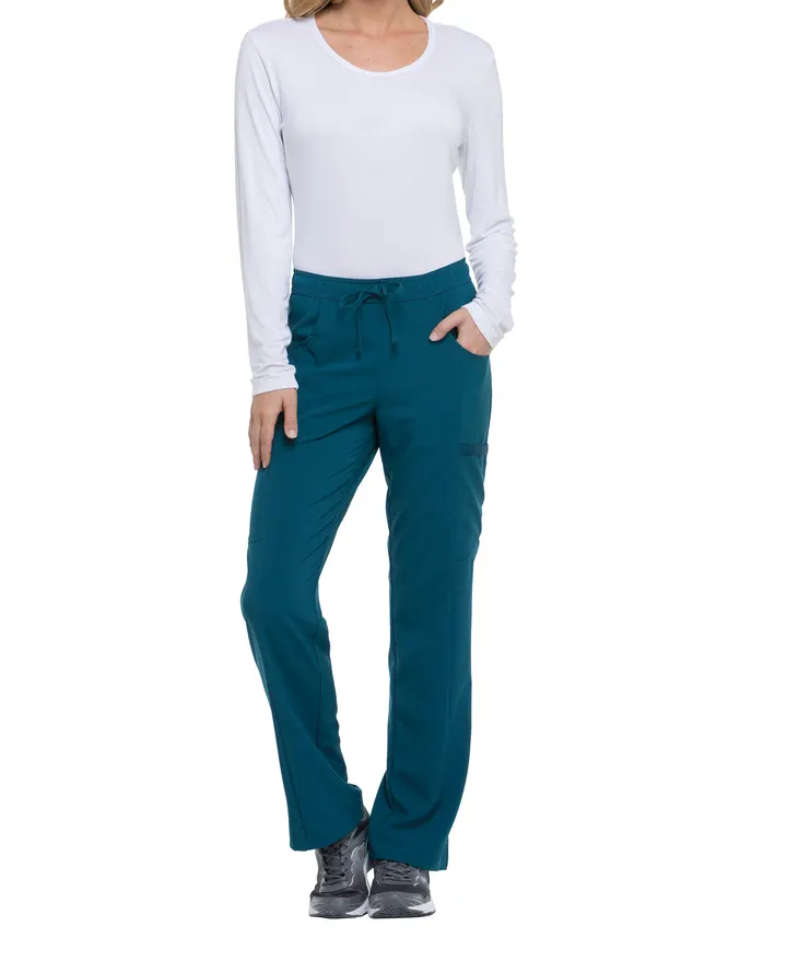 Damenhose mit mittlerem Bund und Kordelzug Caribbean Blue