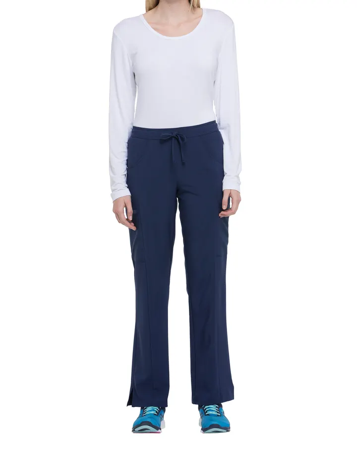 Damenhose mit mittlerem Bund und Kordelzug Navy