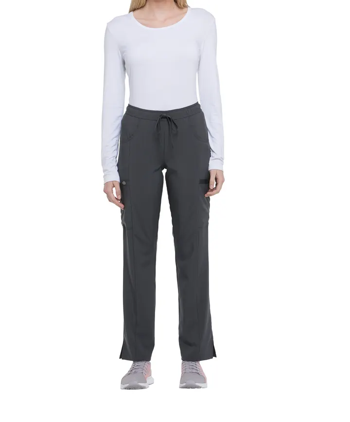 Damenhose mit mittlerem Bund und Kordelzug Pewter