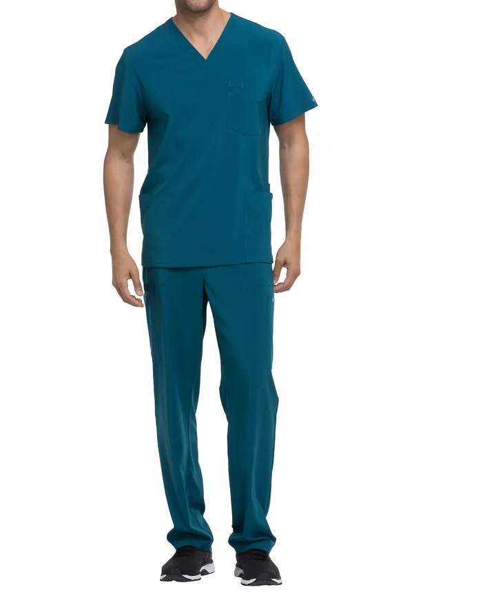 Haut col V homme Caribbean Blue
