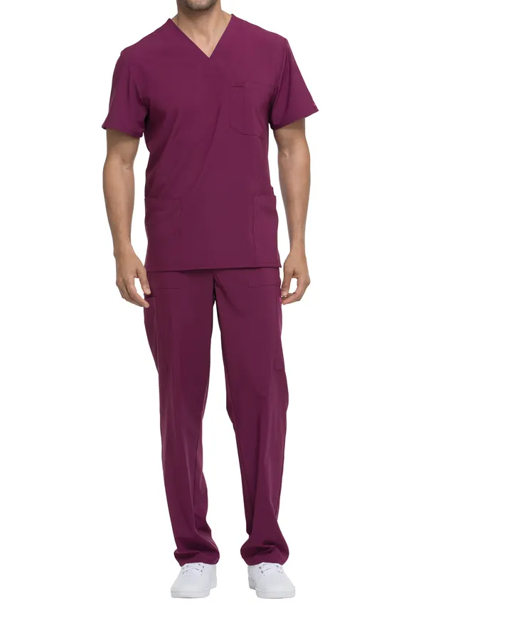 Haut col V homme Wine