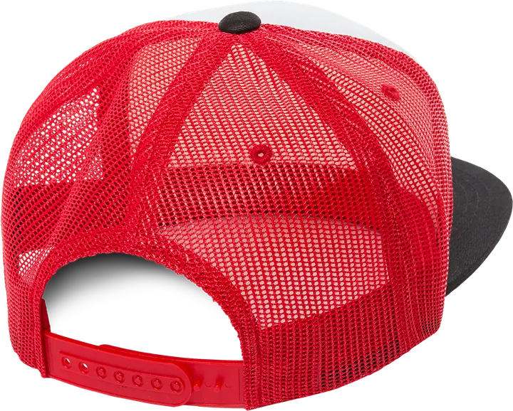 Foam-Trucker-Kappe Black / White / Red