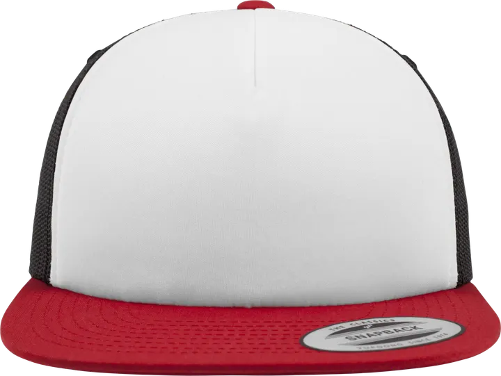 Foam-Trucker-Kappe Red / White / Black