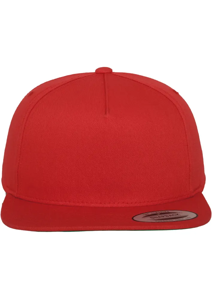 Casquette Classic 5 Panel Snapback RED