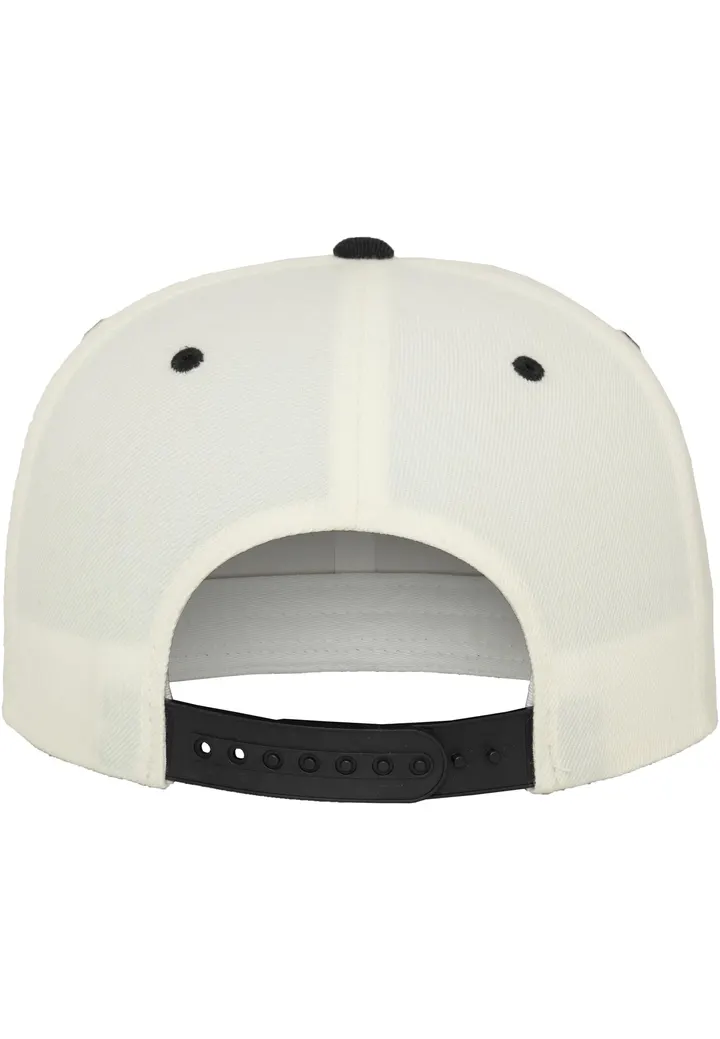 Zweifarbige Classic Snapback Cap NATURAL / BLACK