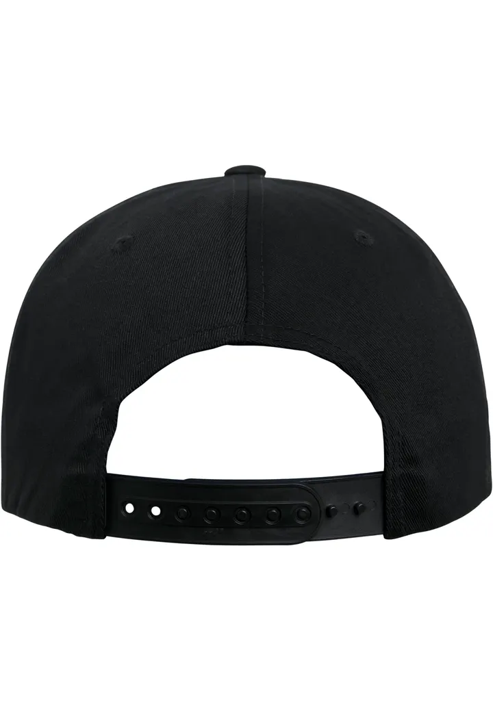 Snapback-Cap aus biologischer Baumwolle BLACK