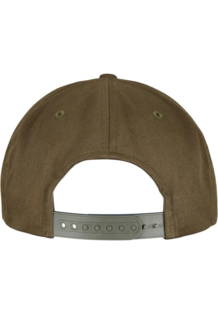 Snapback-Cap aus biologischer Baumwolle Burnt Olive