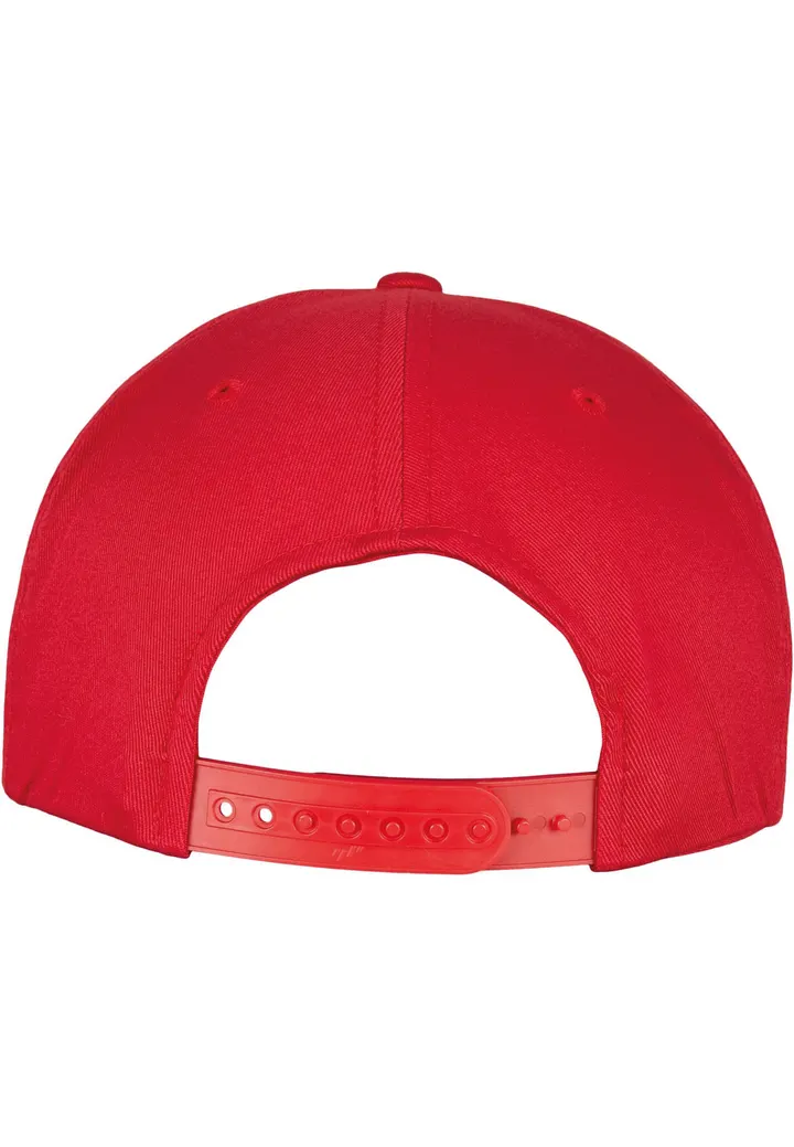 Snapback-Cap aus biologischer Baumwolle RED
