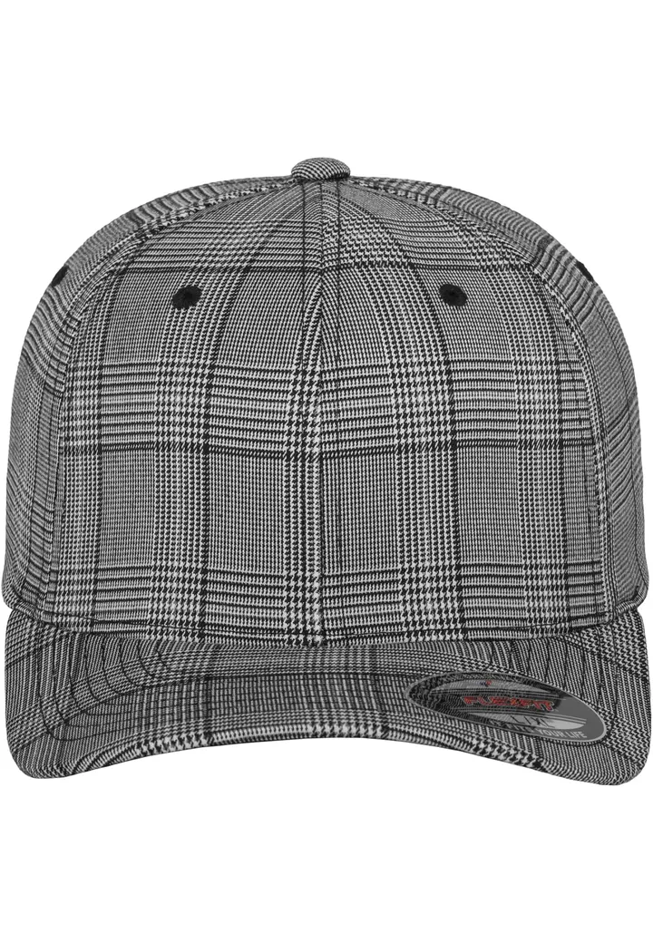 Casquette motif prince de galles BLACK / WHITE