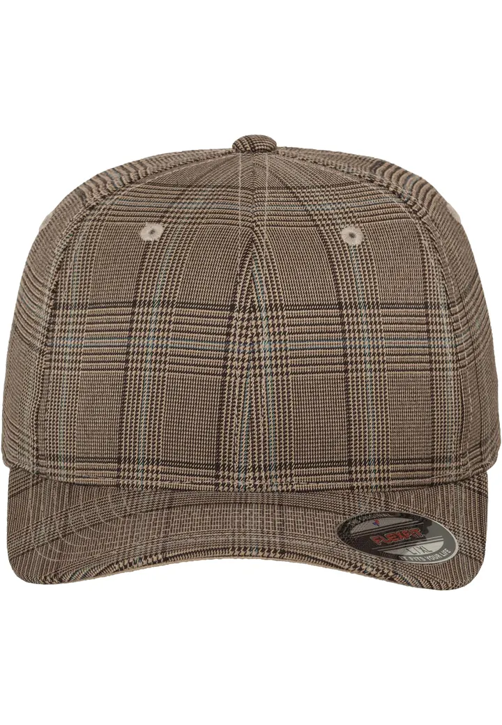 Casquette motif prince de galles BROWN / KHAKI