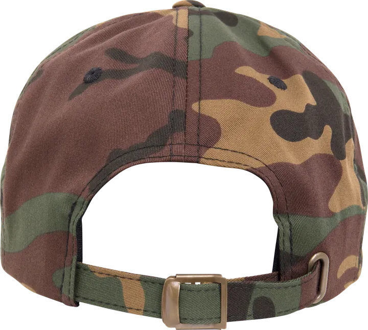 6-Panel-Kappe aus Baumwoll-Twill GREEN CAMOUFLAGE