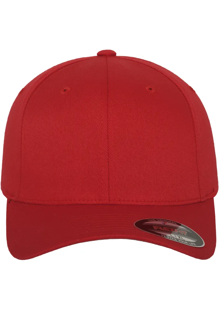 Flexfit Wooly Combed Kappe RED